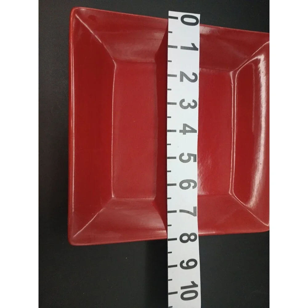 Pier 1 Essential Colours Square Salad Plate Red